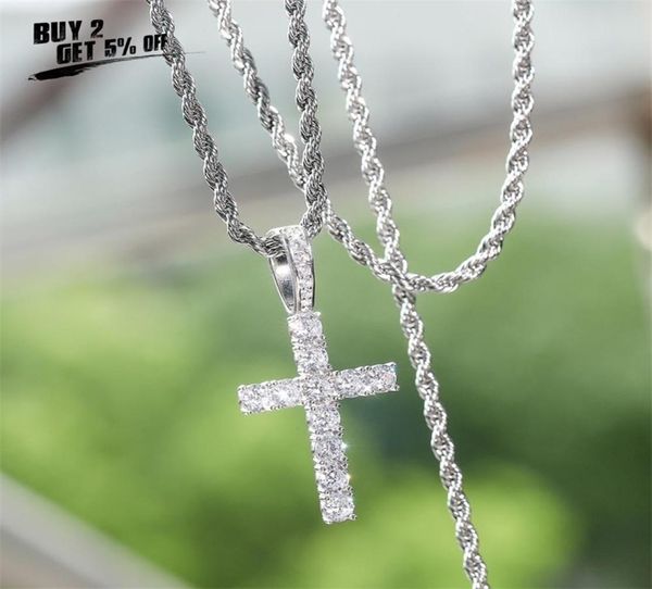 VIP PICO HARVEY Cross Cipndant Necklace Micro Pave AAA Cubic Zirconia Pietre per regalo hip hop 2106169219604