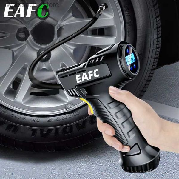 Caracolador de ar de arinheiro 120W compressor de ar de mão sem fio/com fio Bomba inflável de ar inflador de bomba portátil Digital para bolas de bicicleta de carro L49