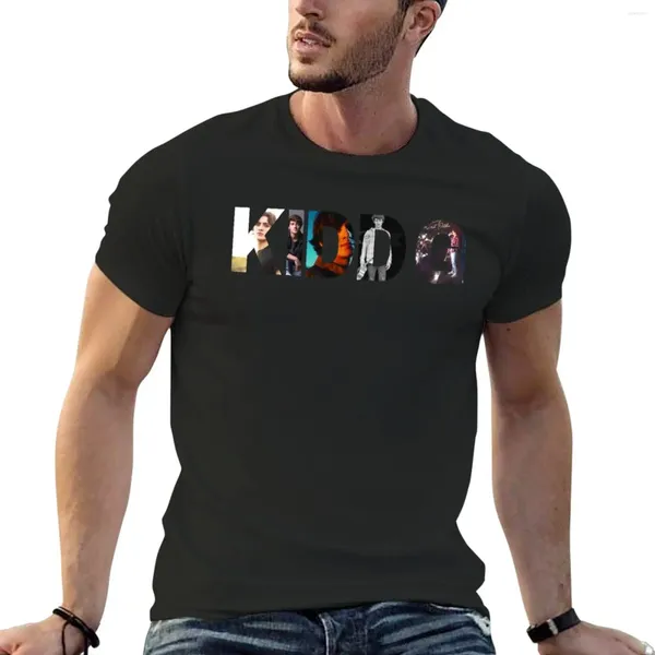 Erkek tank üstleri kidd g klasik tişört sticker t-shirt siyah boş gömlek adam erkek beyaz