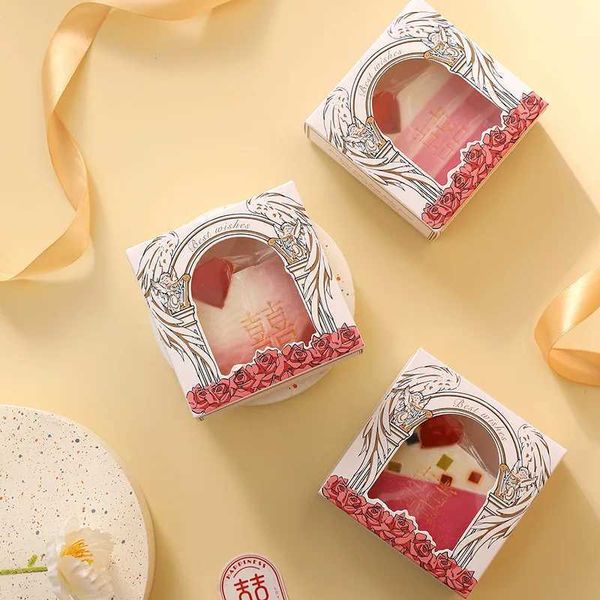 Handgefertigte Seife Home Hand Love Double Happiness Process Geschenkbox Hochzeit Gefälligkeiten xi kalte handgefertigte Seife 240416