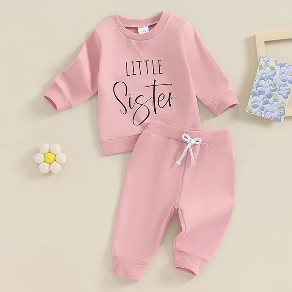 Kleidung Sets Baby -Mädchen Kleidung Kleine Schwester Säugling Outfit