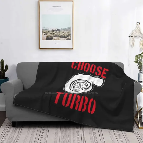 Coperte Scegliere Turbo Bopvet Soft Warm Travel Travel Portable Motorsport Cars Racing Stance Modified Stance Power Power