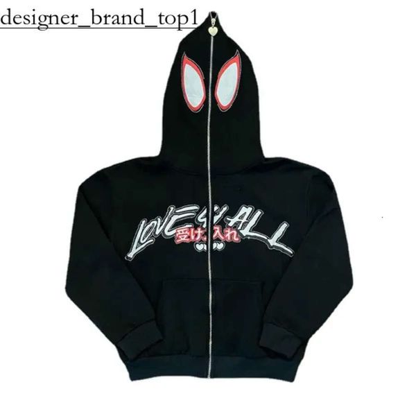 Y2K Hoodie con cappuccio in stile pigro retrò per donne quando è allentata divertimento multiple con cappuccio piena zip casual y2k jache di felpa y2k harajuku americano y2k camicia 9131