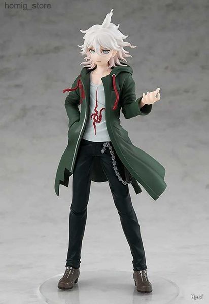 Figure di giocattoli d'azione 20 cm Danganronpa Nagito Komaeda PVC Figura Action Figura Figura Figura Toys Figure Collezione TRIGLITÀ DELLA Bambola Trigger Happy Havoc Toy Y240415