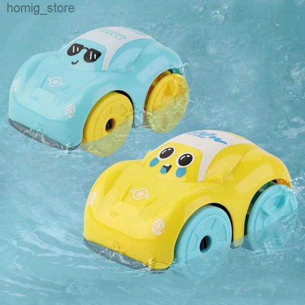 Sandspiele Wasser Spaß Kinderbad Spielzeug Abs Maschinenauto Cartoon Auto Baby Bad Spielzeug Kinderkinder Geschenk Amphibious Fahrzeug Heiße Schwimmerspielzeug Y240416