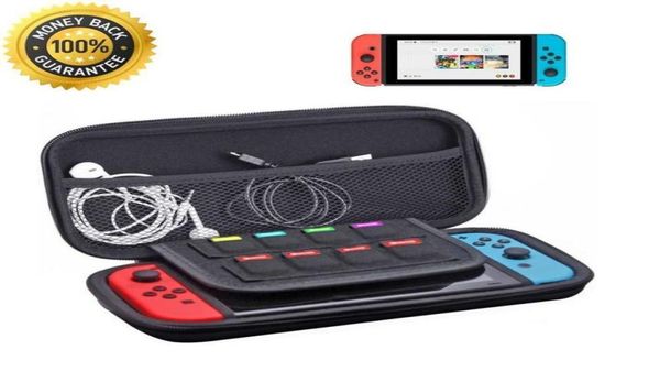 Deluxe Carrying Case Hard Protective Travel Storage Bag für NS Switch Game Card Jon Con Controller Schutz Eva Hardträgertasche S1709886