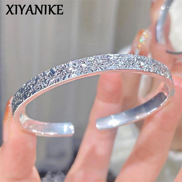 Bangle Xiyanike Summer Summer Beach Glitter esmagado para mulheres garotas vintage jóias de joias do presente