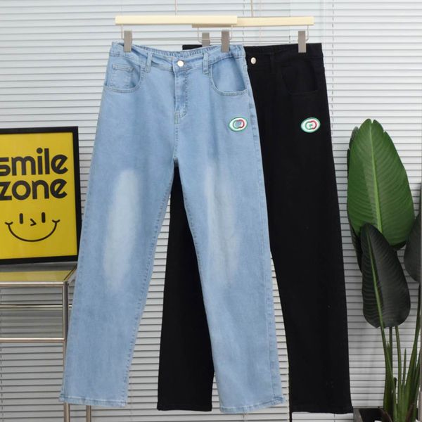 Jeans maschile g primavera estate denim slim fit europeo americano di fascia alta g marchio piccoli pantaloni dritti business jeans lavati pantaloni blu nero g di stretwear jeans g