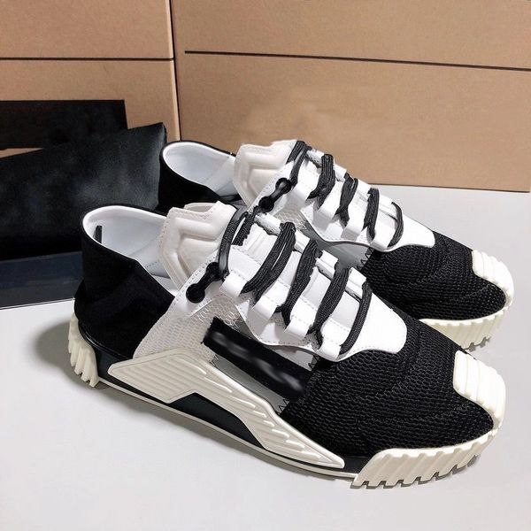 Nuovo stilista di moda di alta qualità SPILLE in bianco e nero scarpe da tennis casual per uomini e donne allacciati con ventilate comfort scarpe sportive anti-match DD0415D 35-45 6