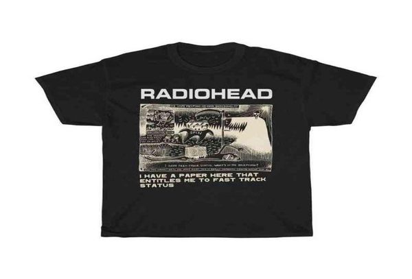 Radiohead T -Shirt Männer Mode Sommer Baumwolle T -Shirts Kinder Hip Hop Tops Arctic Monkeys Tees Frauen Tops Ro Boy Camisetas Hombre T2209650760