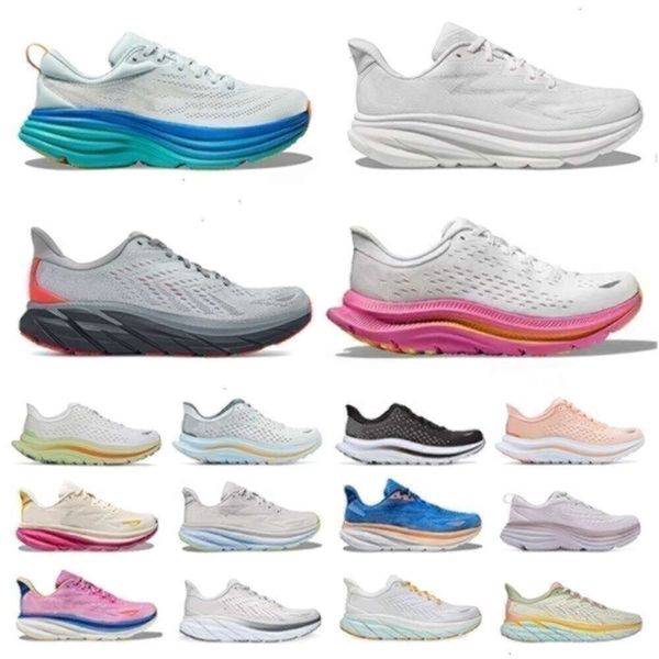 Kawana Athletic Running Shoes Free People Bondi 8 Clifton 9 All Blacks Branco Womens Big Size 47 Tennis Caminhadas ao ar livre