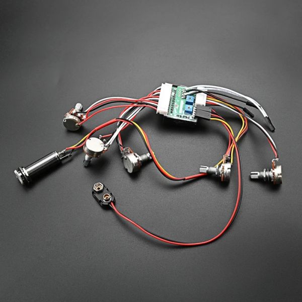 Kabel Vorwire Bass Vorverstärker Circuit Tippup aktiver passiver EQ Equalizer für aktive Bass -Pickup -Gitarrenkabelbaum -Bass -Pickup