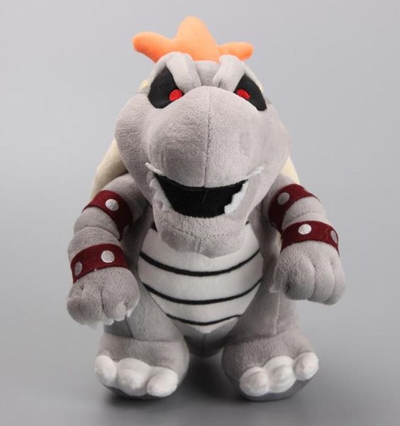 Super Gray King Bowser Jr Koopa Doldurulmuş Peluş Oyuncaklar Çocuk Doğum Günü Hediyesi 12 