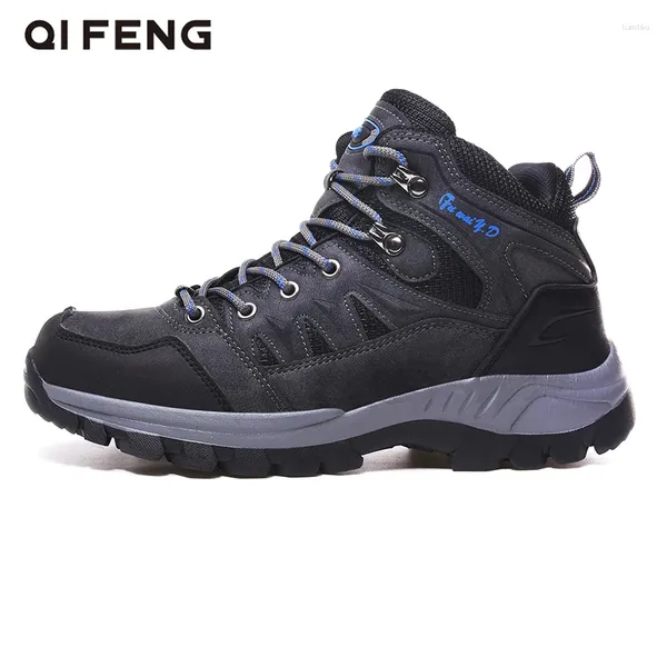 Fitness Shoes Men Boots Botas de Inverno de Inverno Black Sneakers escalando caminhando Trekking Tactical Boot