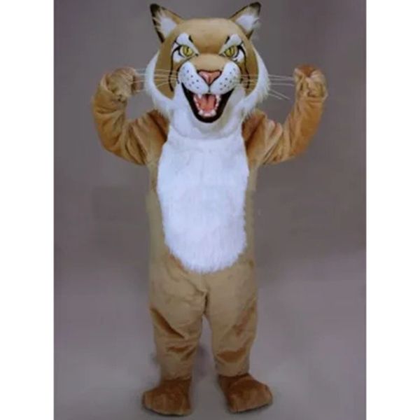 2024 dimensioni per adulti mascotte wildcat costume da cartone animato outfit abiti pelosi abiti da festa di compleanno di Halloween