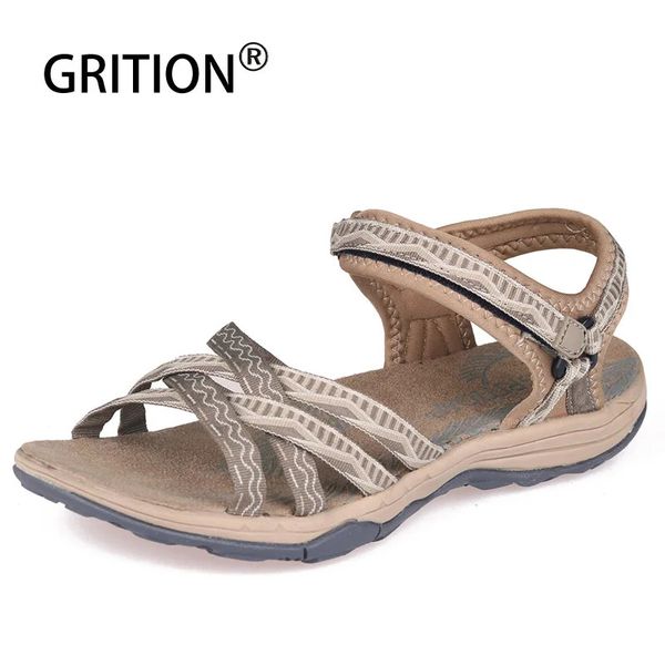 Sandálias de Grack Women Outdoor Summer Summer Slipon Sapatos de água casuais casuais, senhoras confortáveis, chinelos de moda respirável 240415