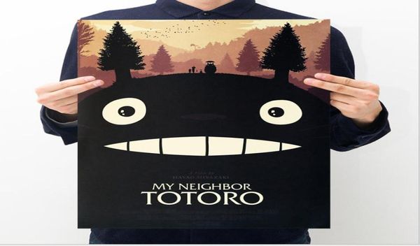 Poster marrone di alta qualità Naruto Totoro One Piece Pinup anime per la tua casa e carta marrone d'affari circa 50352878919