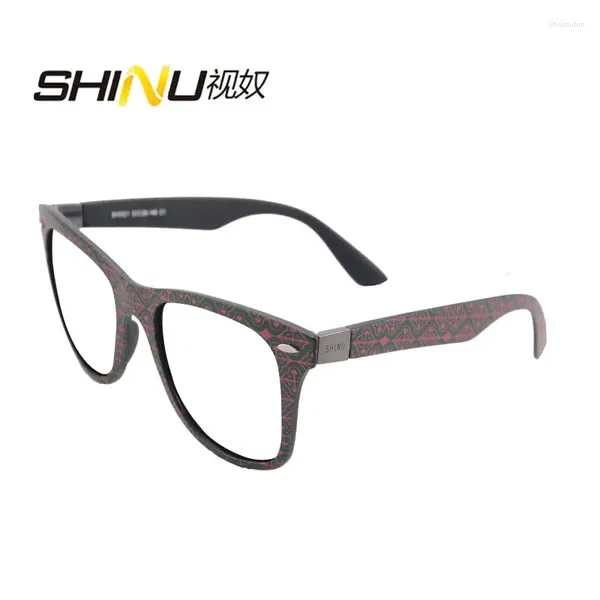 Óculos de sol Shinu Brand Progressive Multi-Focal Reading Glasses Mulheres podem ver de longe e quase óculos presbiopia Eyewear Gafas de lectura