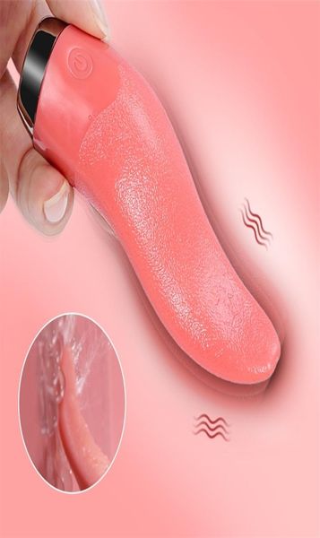 Секс -игрушка массажер кролик с огромным языком вибратор дилдо для женщин G Spot Licking Toys Oral Mashjob clitoris мастурбирует эротику7183816