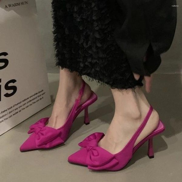 Scarpe eleganti sexy farfalle donne doghello browknot punta di punta di punta eleganti sandali sandali poco profondi a bocchetto lo stiletto zapatos de mujer