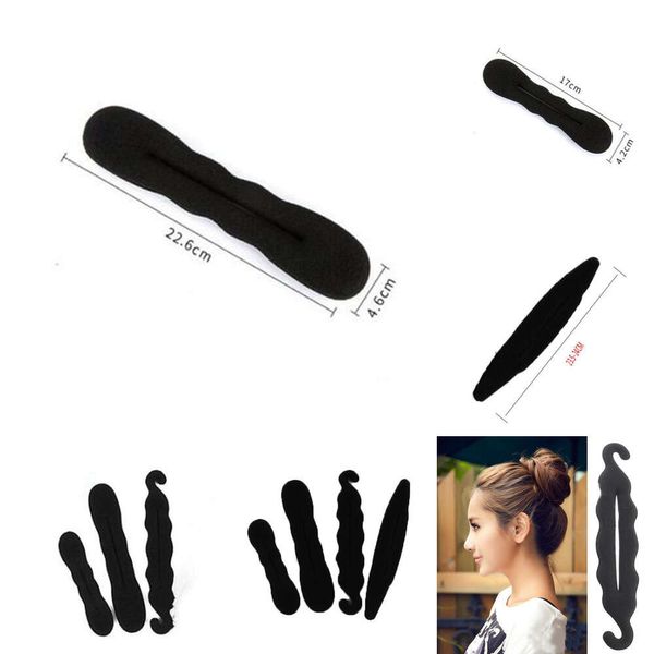 NEU 1/2/3/4PCS Magic Schwamm Clip Foam Bun Lockler Frisur Twist Maker Tool Heißverkauf Mode Styling Haarzubehör Accessoires