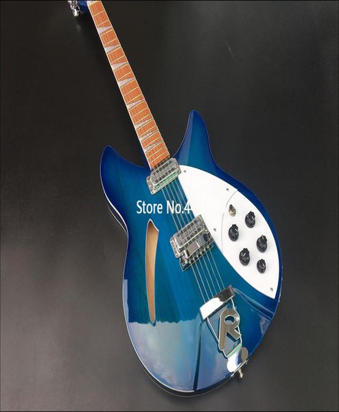 Highquality 12string Electric Guitar Basswood Body Acero Blue Blue Paint Bright Paint Chromeplated Hardware Delivery3702431