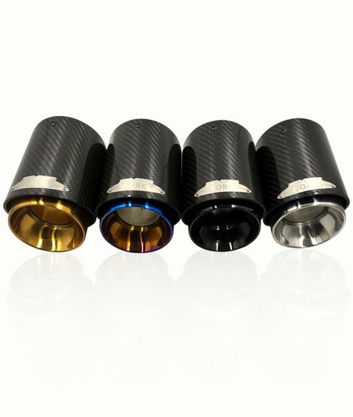 Mini Mini JCW Fibra de carbono Dicas de silenciador de fibra de fibra de carbono Fit para F54 F55 F56 F57 F60 R55R56R57R58 COOPER S6201763