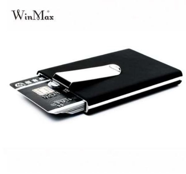 Winmax Black Quality Facithy Haterproof Cash Pocket Box Alluminio BUSINESS UOMINO DETTO CARD CARTORE GOTTENE WATHETS1838661