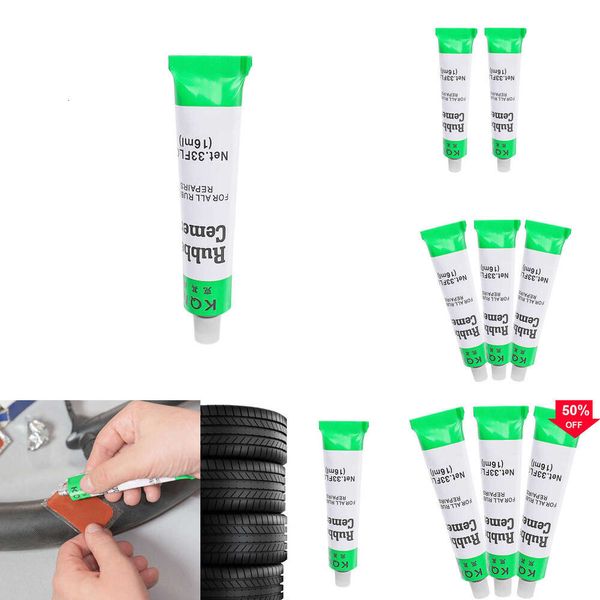 2024 16 ml de pneu universal Reparando cola de moto pneu pneu interno tubo punção reparo de pneus colas de cola ferramenta acessórios automáticos