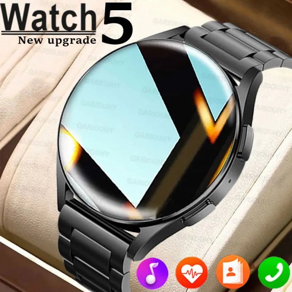 Relógios 2023 Novo smartwatch 5 para homens toque completo pressão arterial oxigênio Bluetooth Call Smart Watch Men Women para Xiaomi Huawei iOS