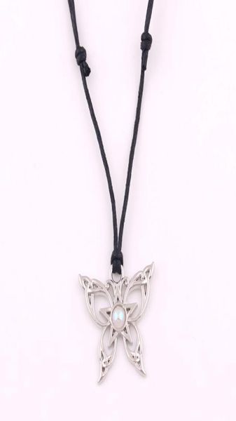 X2 ciondolo Penram farfalla argento con un pezzo con gioielli a amuleto viola6901622