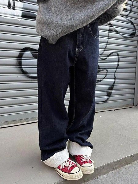 Jeans femininos Adagirl High Caist Lide Wide Leg for Women Harajuku Vintage Liew Street Straight Kpop calça jea