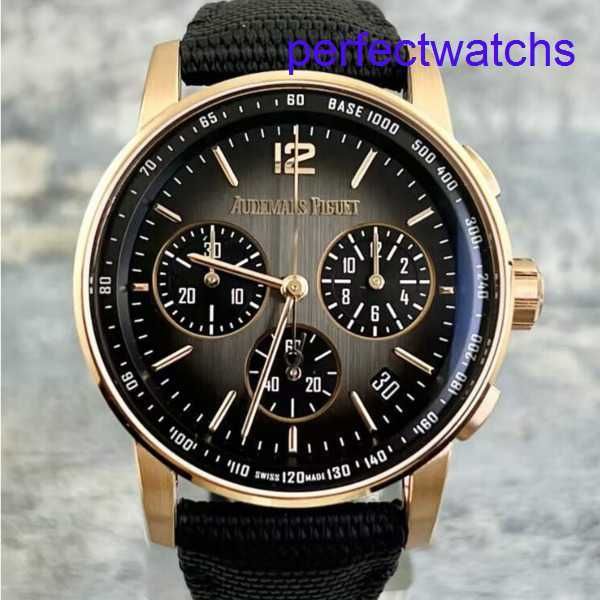 AP Armband Uhr Watch Collection Code 11.59 Serie 26393or Rose Gold Black Plate Mens Mode Freizeitsport -Mechanik Timing Uhr