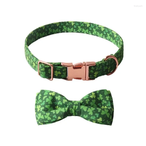 Hundehalsbänder Welpe Blume Patrick's Day Hals Hals für Männer Frauen Jungen Mädchen Mädchen