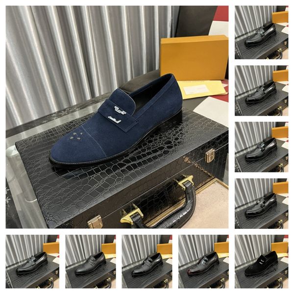 2024 Scarpe da maschera di lussuosa scarpe da uomo oxford cutanei marrone nero stampare scarpe da uomo in allacciata per le dita delle dita per gli uomini 38-45