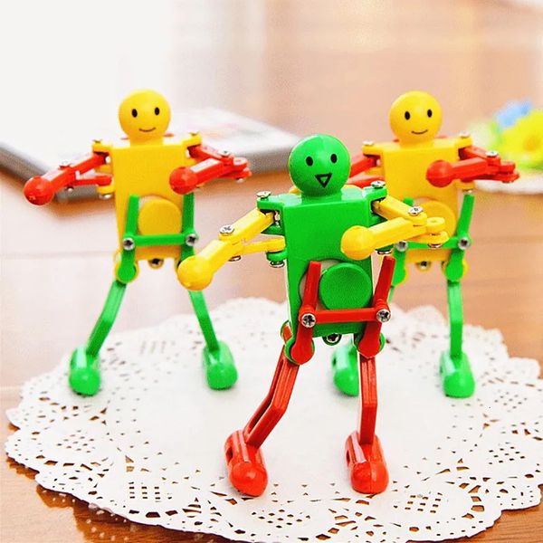 1pc Clockwork landt tanzendem Roboterspielzeug für Babykinder verdrehte Arsch auf der Kette Developmental Geschenk Puzzle Großartiges Spielzeug 240408