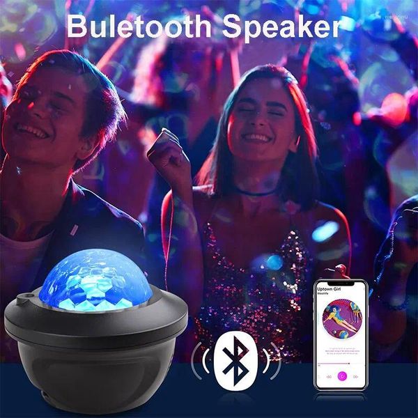 Luci notturne a led stellare stella fulmine proiettore galaxy costruito in bluetooth altoparlanti bluetooth per bambini lampada regalo decorazione camera da letto