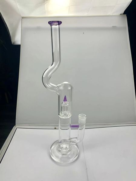 Bruccino olio di vetro da 18 pollici Fumo Vortex Gravity Hookah Elfo Bardab Rig Ash Catcher Olio Burner Water Water Styles personalizzati o all'ingrosso18 mm