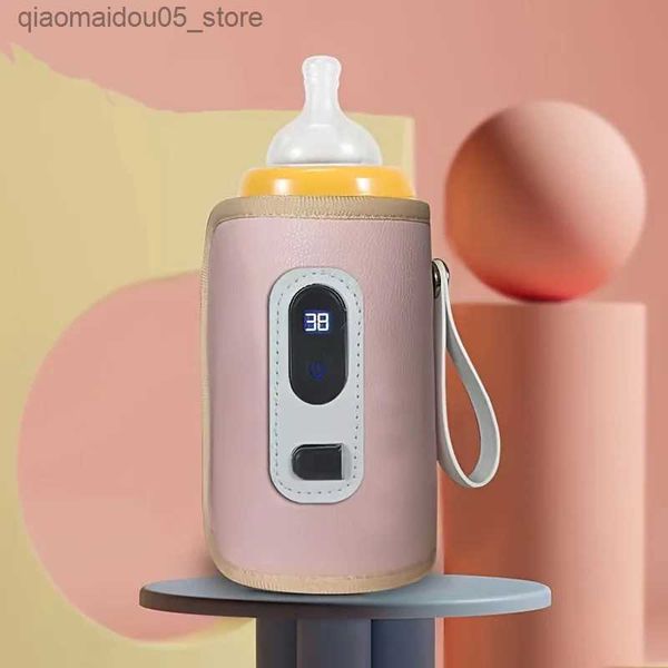 Aquecedores de garrafas esterilizadores# USB Aquecedor de leite Carrinho de carrinho de carrinho de carrinho Baby Care Aquecedores de garrafa Segurança de garrafas Infantil Produtos Acessórios para viagens ao ar livre Baby q240416