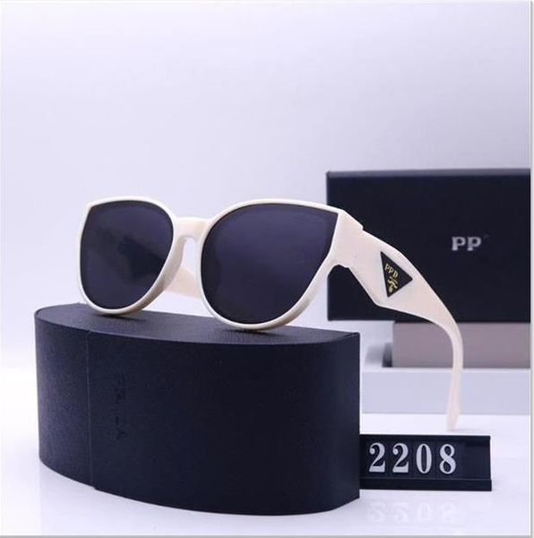 Mode Sonnenbrillen Designer Oval Frame Damen Luxus Sonnenbrille Klassische Strandauge Schutz UV -Schutz Herren Vintage -Brillen Erkennen Export Pimiento Sellerie