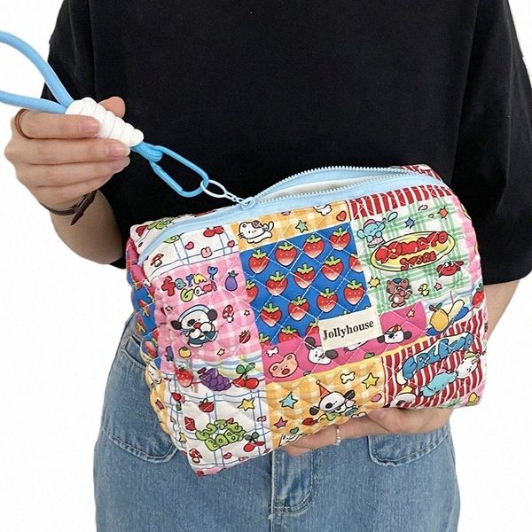 Bolsa de armazenamento de organizador floral para cosméticos estocados cosméticos acolchoados para mulheres bolsas femininas para mulheres bolsas de mergulho de bebê w7jf#