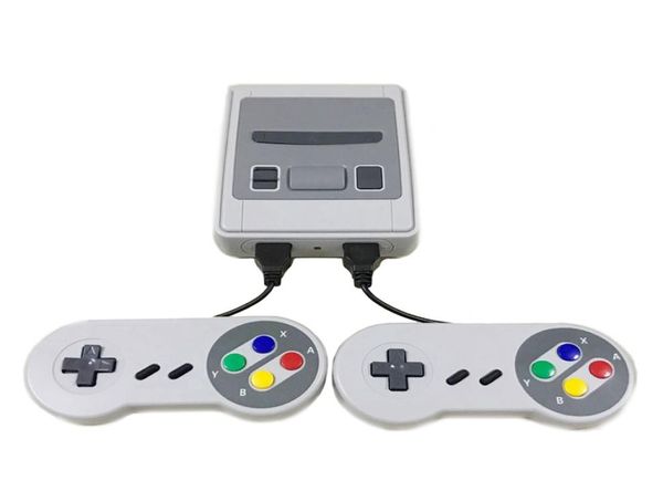 Mini SFC Game Console AV Output SNES 500 Classic Classic Canty a TV e per due giocatori5377864