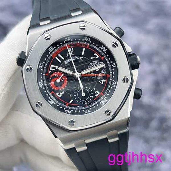 Heyecan verici AP bilek saat Royal Oak Offshore 26040ST COPA AMERİKA SADECE Grand Prix Sınırlı Edition Hassas Çelik Otomatik Mekanik Erkekler İzle 44mm