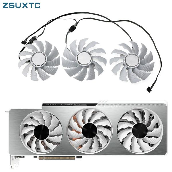 Pads T129215SU 87mm 82mm 4pin RTX3080 Fan di raffreddamento per gigabyte GeForce RTX 3070ti 3080 TI 3090 Vision OC Gaming Schede di gioco