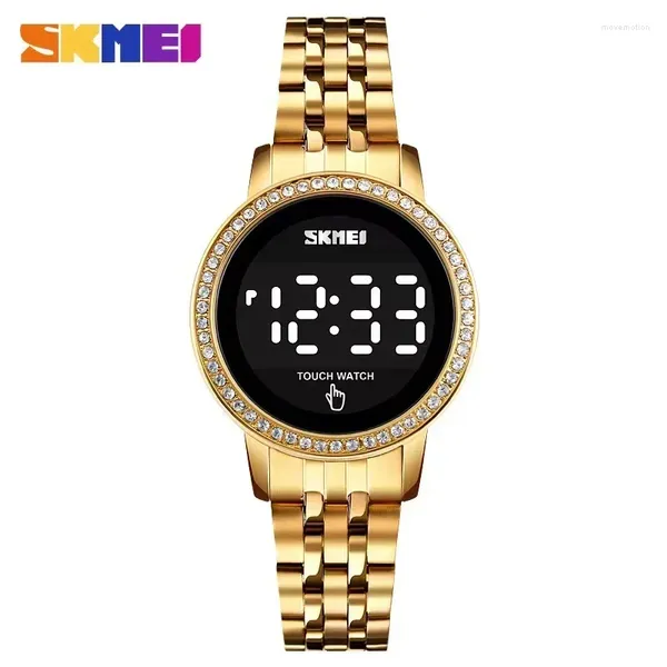 Нарученные часы Skmei 1669 Luxury Touch Diamond Watches для женщин просты