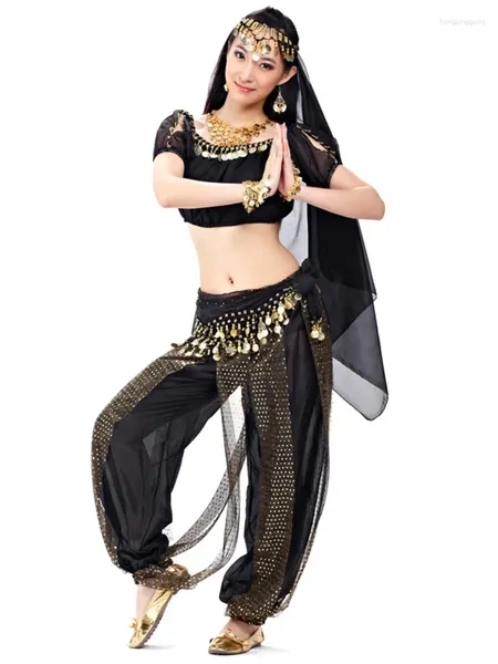 Stage Wear Solid Color Belly Dance Costume Outfit Women Women Tops Egyptian Paiugini Jazz Suit Performance Latin Top latino Top