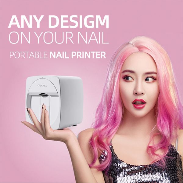 O2 -Nägel Smart Nageldrucker Art Machine für DIY -Nageldruck 3D Automatische Nagellackdrucker -Nagel -Nagelwerkzeuge für Maniküre Bildmuster Farbdruck