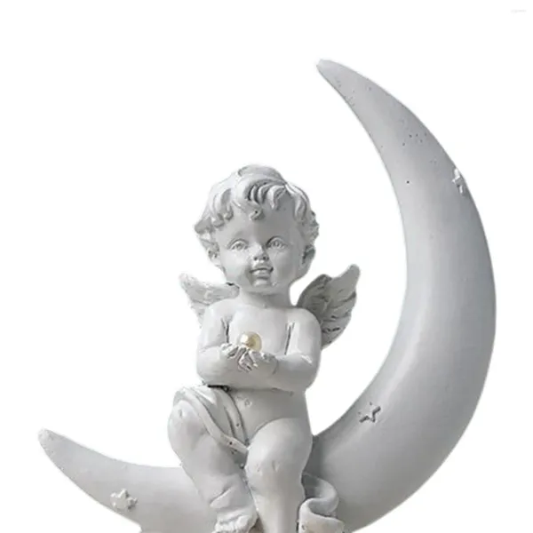 Candele per le candele Figurina Tè Luce Light Holder Cherubing Sculpture Memorial Gifts Resin Crafts for Wedding Grieving Sympathy Gift