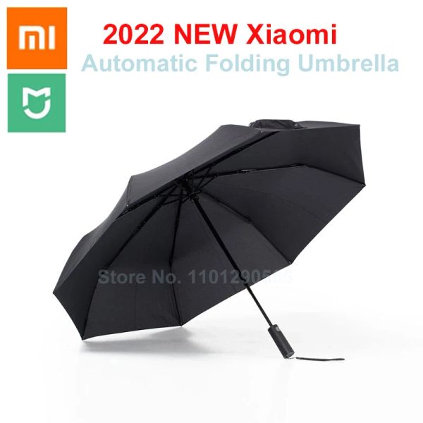 Prodotti Xiaomi Mijia ombrello pieghevole automatico Sunny Rainy Alluminio Affermati UV AUTROPROUT UVE E DONNA Summer Inverno ombrello