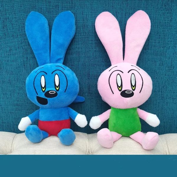 38 cm Blue Rabbit Pink Plush Toys Sleeping Dolls Birthday GIFT NATALE CHE 240411